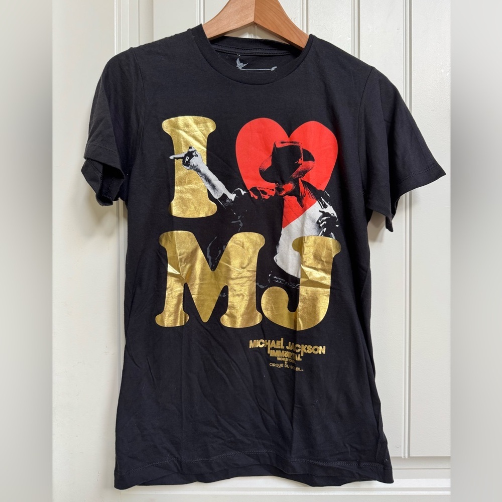 Cirque du Soleil Michael Jackson The Immortal World Tour 2013 I ❤️ MJ T-shirt. S